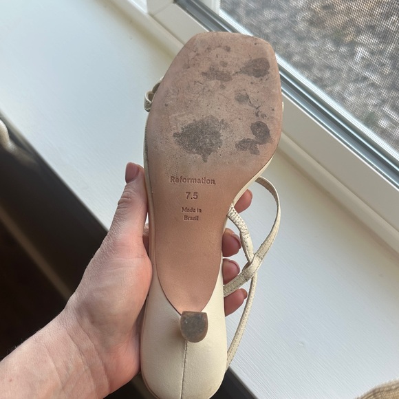 Reformation Serenity Bare Kitten Heel Sandal - Picture 10 of 10